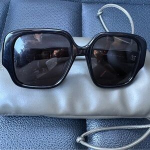 Loewe Glossy Black Oversized Sunglasses